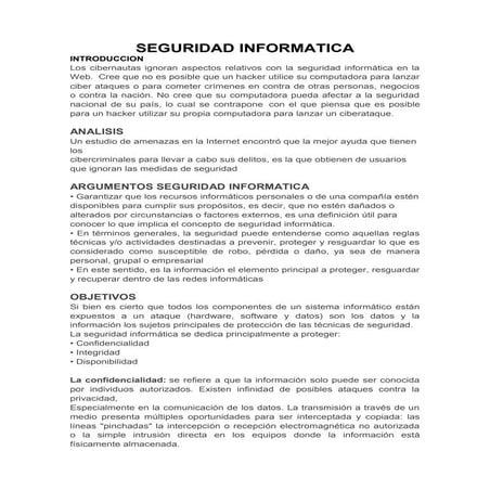Seguridad informatica 