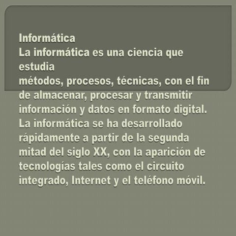 Trabajo de informatica