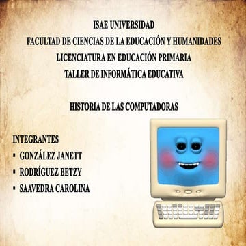 Historia de la Computadora
