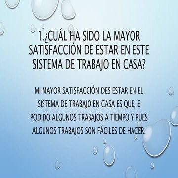 Mi experiencia en el periodo de trabajo en casa 