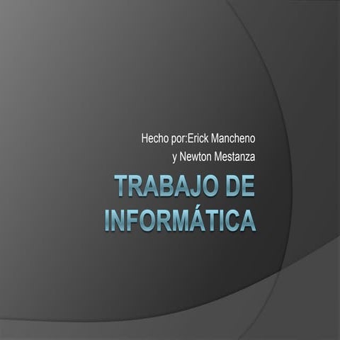 Trabajo de informática