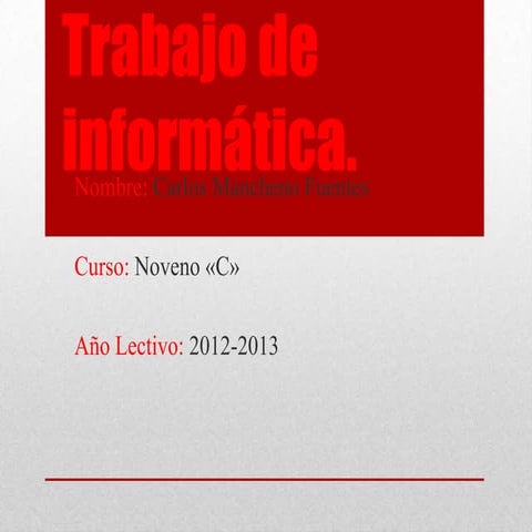 Trabajo de informática