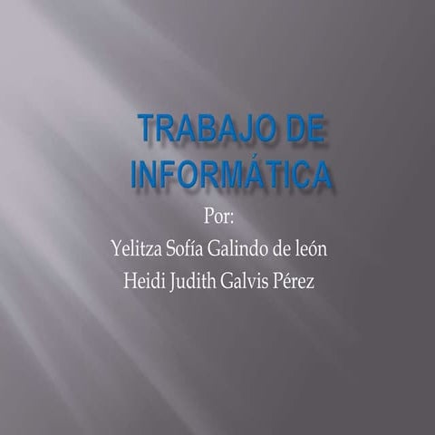 trabajo de informatica