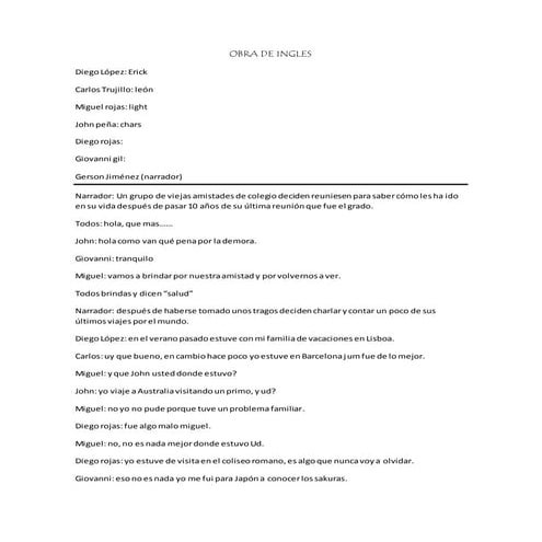 Trabajo de ingles (obra) 1