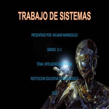 Trabajo de inteligencia artificial