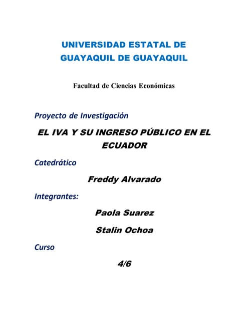 EL IVA Y SU PARTICIPACION EN EL ING...