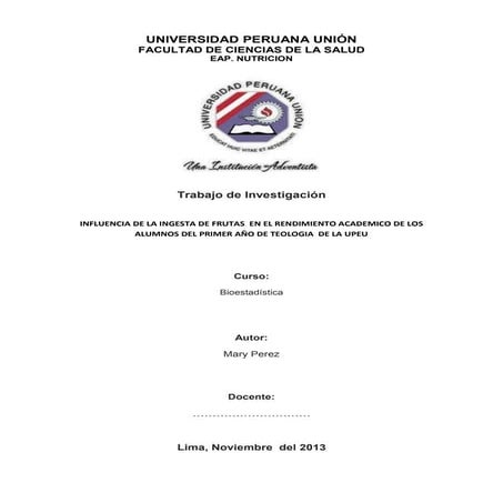 Trabajo de investigación maryperez