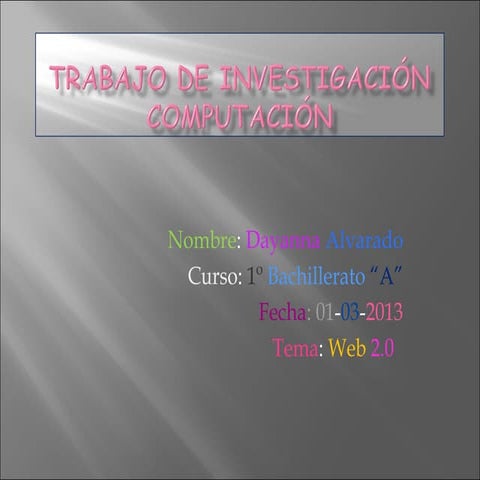 Trabajo de computación (Web 2.0)