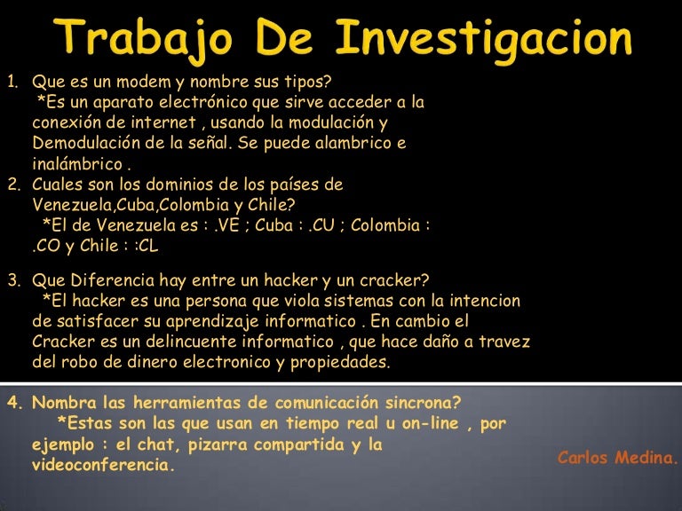 Trabajo de investigacion