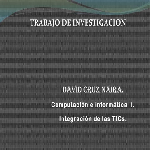 Trabajo de investigacion