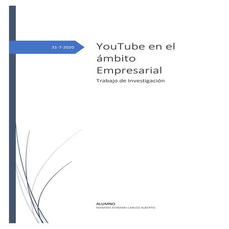 Trabajo de investigacion you tube