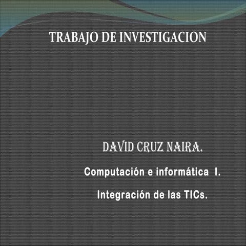 Trabajo de investigacion n°01