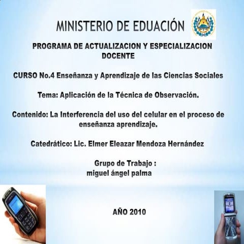 Trabajo de investigacion sobre los celulares