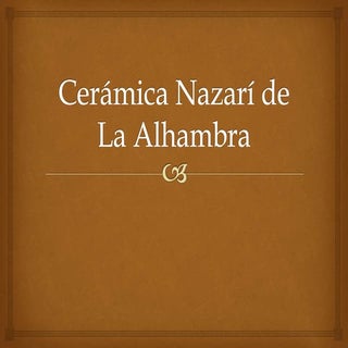 Mosaicos Nazaríes en la Alhambra de...