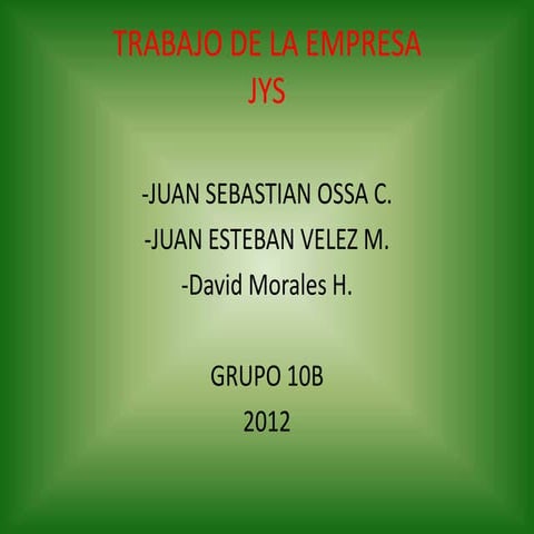 Trabajo de la empresa