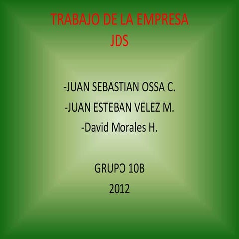 Trabajo de la empresa