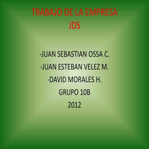 Trabajo de la empresa