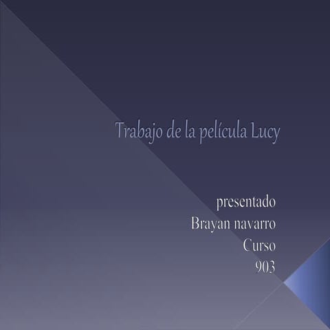 Trabajo de la película lucy