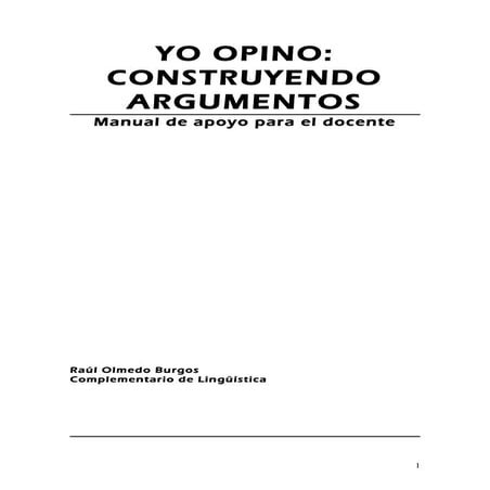 Trabajo de linguitica - ARGUMENTACION