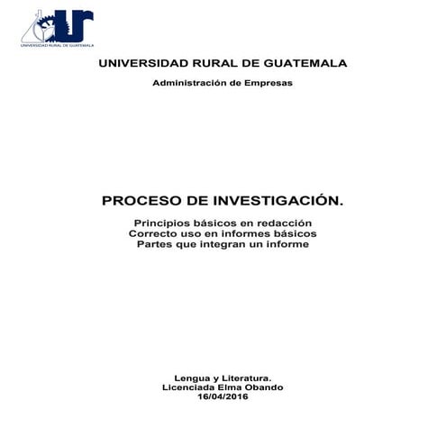 Trabajo de literatura (informe y redaccion)