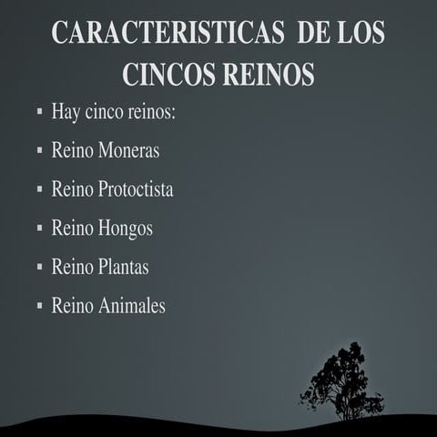 Trabajo de los cinco reinos naturales