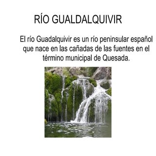 Trabajo del rio guadalquivir