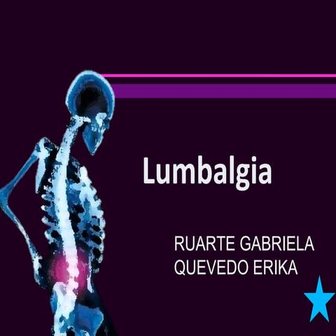 Trabajo de lumbalgia