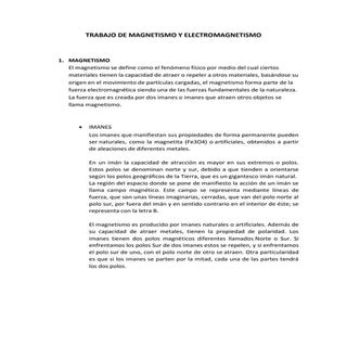 Trabajo de magnetismo y electromagn...