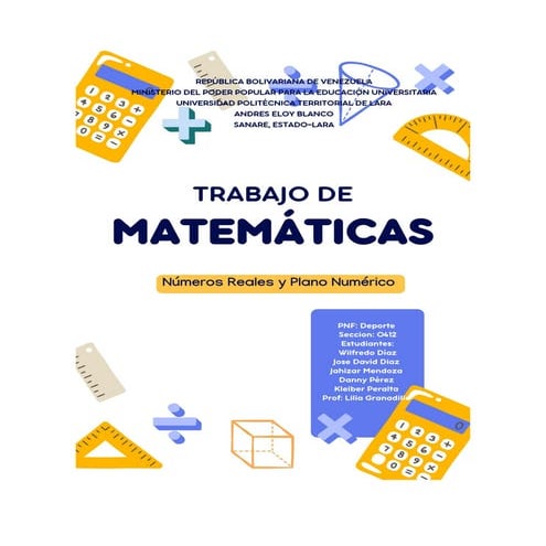 Trabajo de Matematicas.. Desigualdades..
