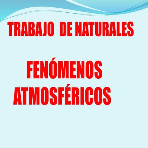Trabajo  de naturales
