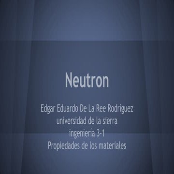 Trabajo de neutron