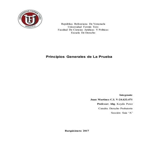 T rabajo de probatorio