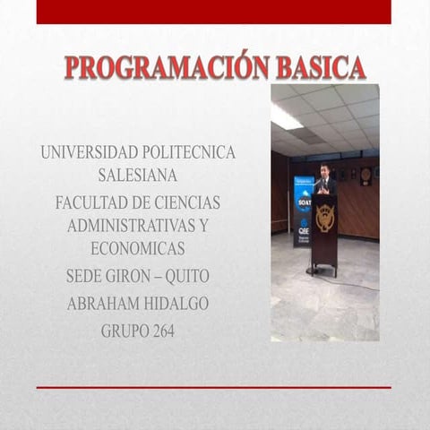 Menú de Programas en Visual Basic | PPTX