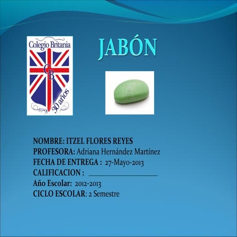 La química y el jabón 