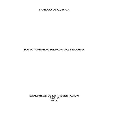 Trabajo de quimica mafe