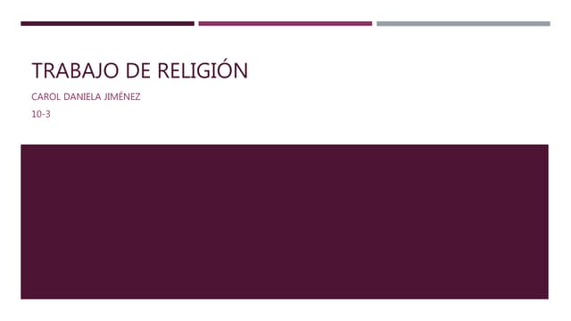 Trabajo de religión
