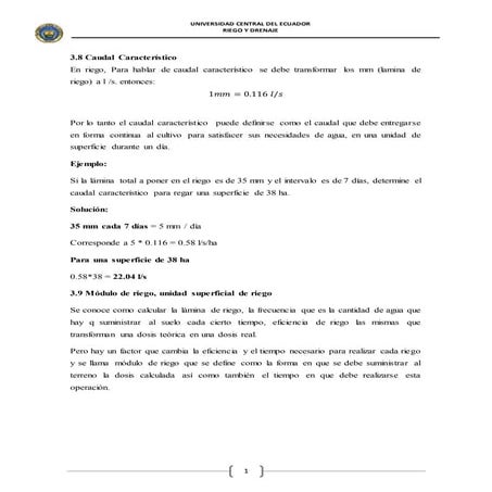 Trabajo de riego y drenaje