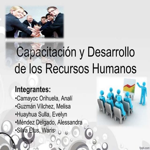 Entrenamiento, Capacitación y Desarrollo de los RRHH | PPTX