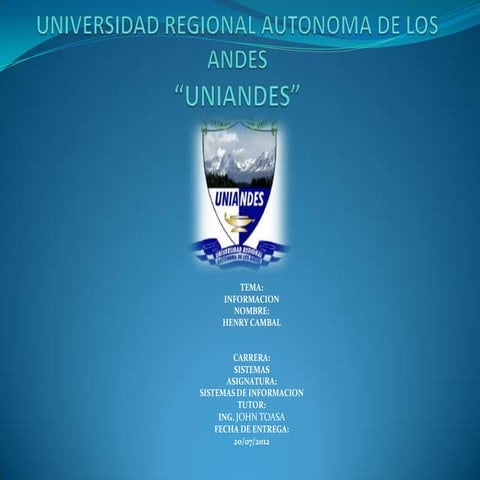 Trabajo de sistemas de informacion