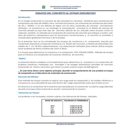 ROTURA DE PROBETA DE CONCRETO