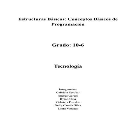Conceptos Básicos de programacion en tecologia | PDF