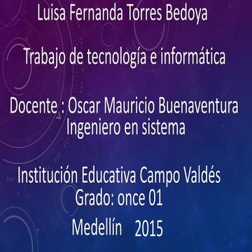 Trabajo de tecnologia