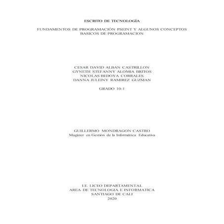 Trabajo de tecnologia