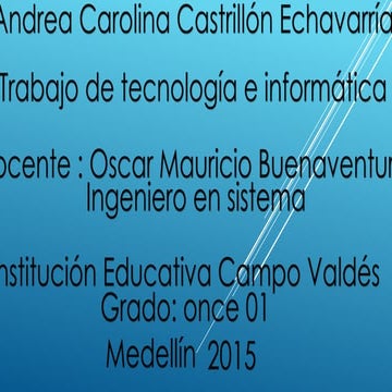 Trabajo de tecnologia andrea c.e