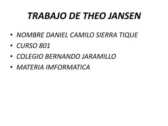 The Theo Jansen Walker | DOCX