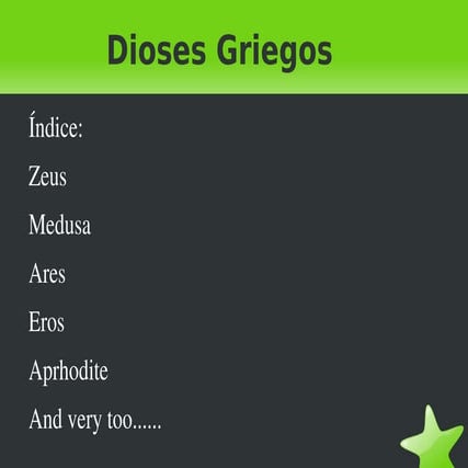 Tr abajo dioses griegos 