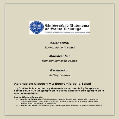 Demanda de Salud y de Asistencia Sanitaria | PDF
