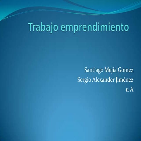 Trabajo emprendimiento
