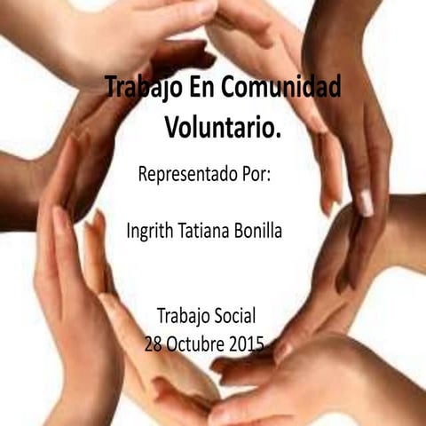 Trabajo en comunidad