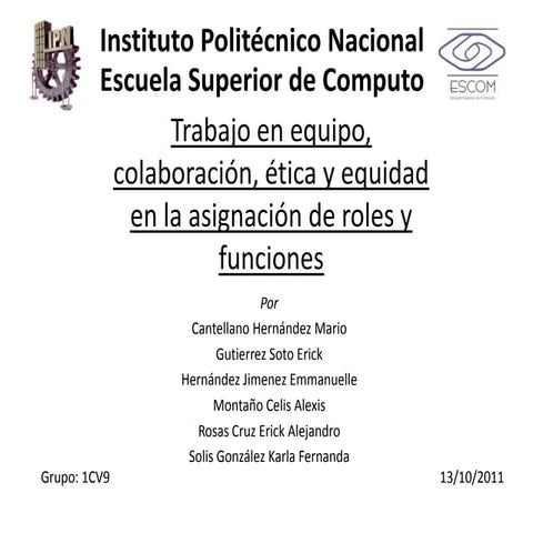 Trabajo en equipo